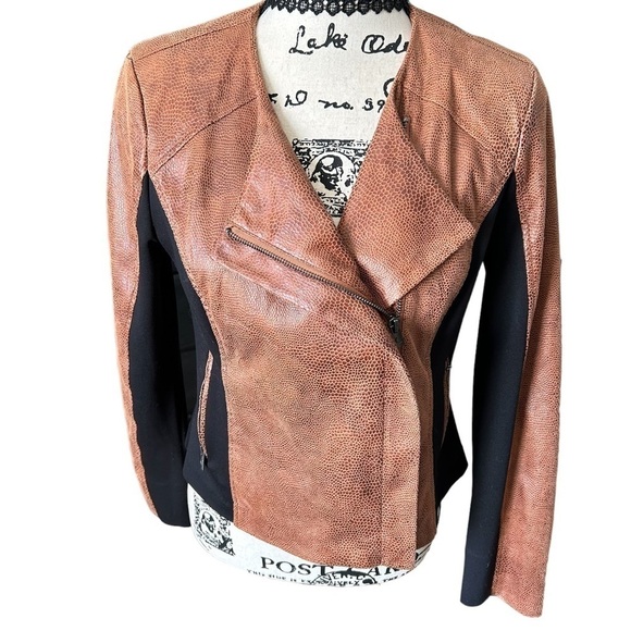 G by Guilliani Faux Leather MOTO Style Jacket Sz Small - Picture 1 of 14
